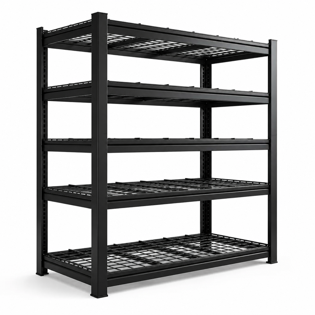 Heavy Duty Garage Shelving Unit for Garage, Basement, Workshop with 5 Steel Shelves 600 lb per Shelf, 60 x 24 x 72 in