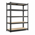 Heavy Duty 5 Tier Steel Shelving Unit for Kitchen, Pantry, Garage with 404 lb per Shelf, 35.5 x 16 x 72 in