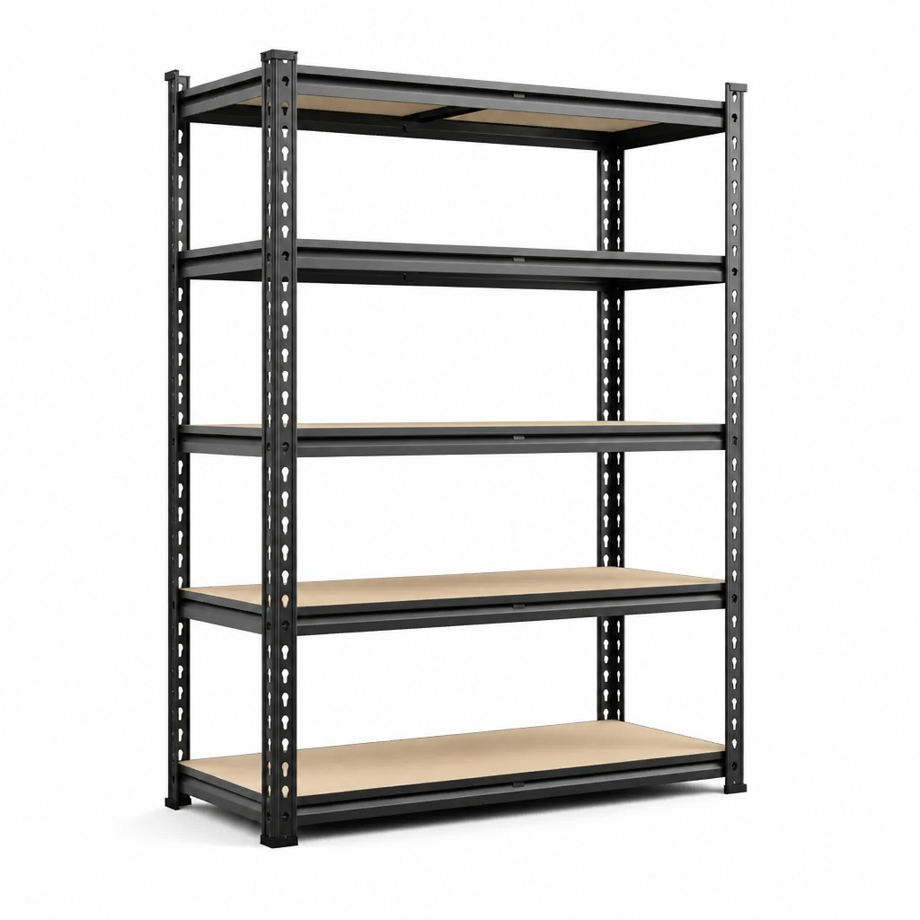 Heavy Duty 5 Tier Steel Shelving Unit for Kitchen, Pantry, Garage with 404 lb per Shelf, 35.5 x 16 x 72 in