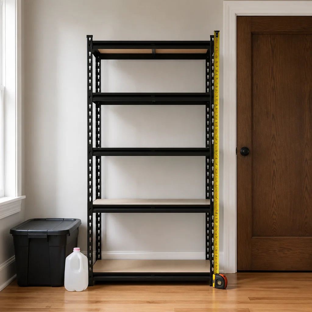 5-Tier Steel Shelving Unit for Kitchen, Pantry &amp; Garage, 404 lb per Shelf, 35.5 x 16 x 72 in