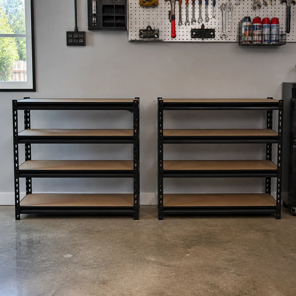 5-Tier Steel Shelving Unit for Kitchen, Pantry &amp; Garage, 404 lb per Shelf, 35.5 x 16 x 72 in