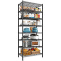 8-Tier Slim Wire Shelving Unit for Narrow Spaces, 150 lb per Shelf, 23.3 x 13.5 x 72 in