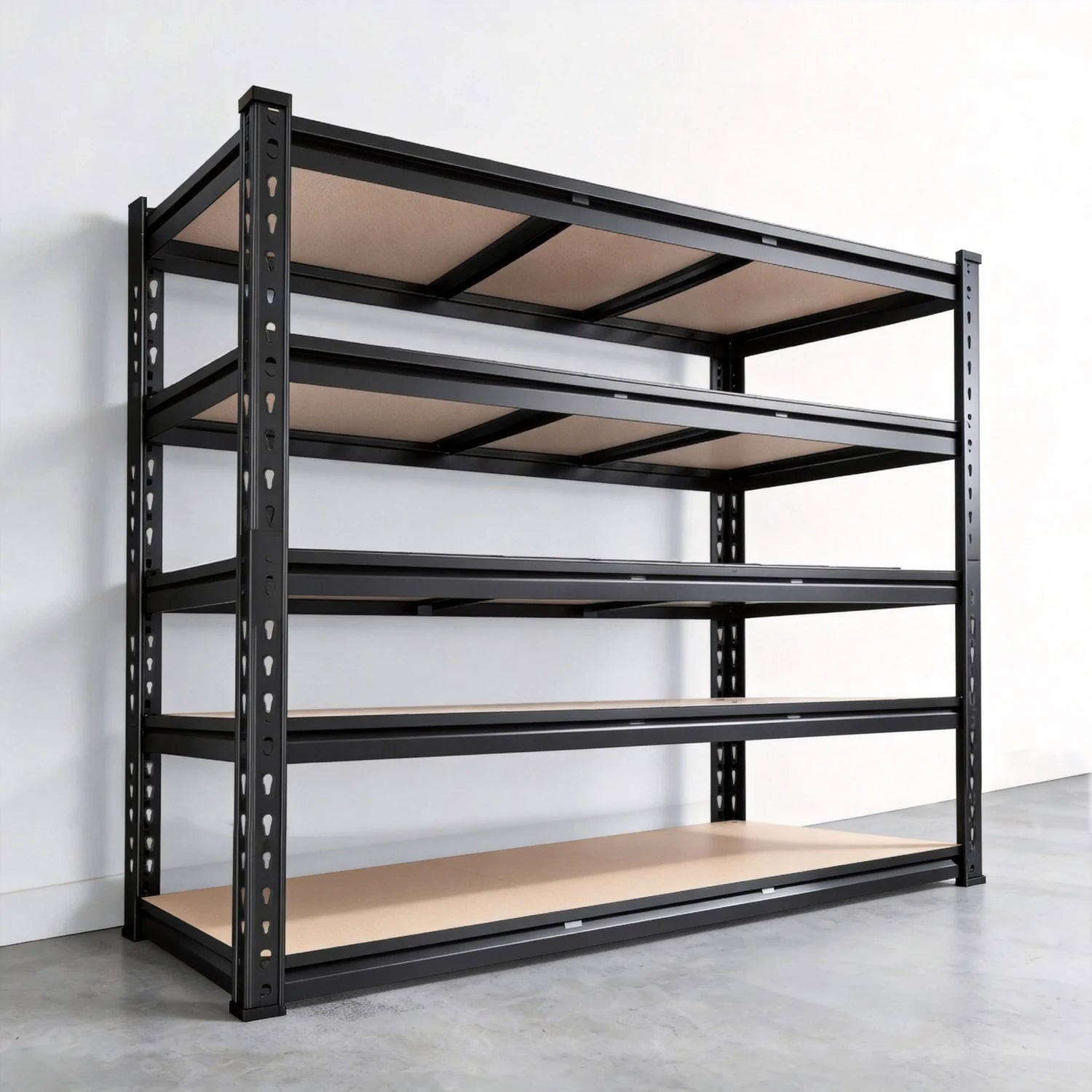 Heavy Duty Garage Shelving Unit, 5 Tier Metal Storage Shelves, 600 lb per Shelf, 48 x 24 x 72 in